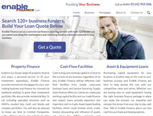 Tablet Screenshot of enablefinance.com